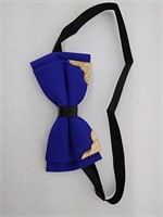 New men's clip in bow tie, adjustable, royal blue