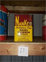 Vintage Nankee Paint Thinner Can