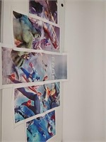 New Hero's character poster sequence, 5 pcs