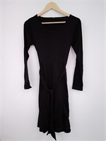 Edjude Womens Black Dress with Belt
