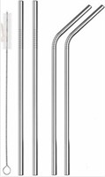 New Stainless Steel Straws, 4 pack