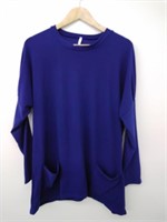 Women's Long Sleeve Blue Dress 2XL