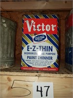 Vintage Victor Paint Thinner Can