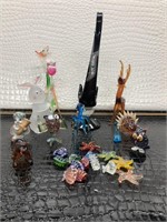 Mini Small Glass  Figurines lot