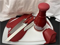 KitchenAid Cutting Board , Knife Set lot