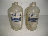 Vintage Pennclean Acid Cleanser Bottles