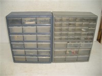 2 Parts Organizers w/contents, 15x7x19