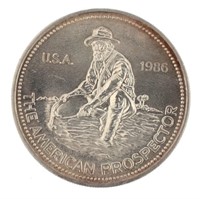 One Ounce: 1986 Engelhard .999 Silver Coin
