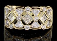 10kt Gold Elegant 1/2 ct Diamond Designer Ring