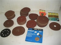 Sandpaper Discs., 4, 4 1/2 and 5 in. Diameters