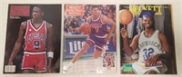 (3) Vintage Back Issue Beckett Basketball Card Mag