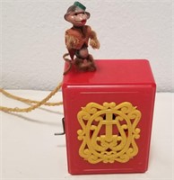 Vintage Futurland Mattel Dancing Monkey Music Box