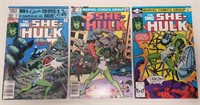 (3) Vintage Marvel The Savage She-Hulk Comic Books