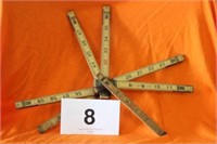 WOOD COLLAPSIBLE MEASURING STICK