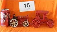 TWO CAST IRON TOYS, GOOD CONDITION