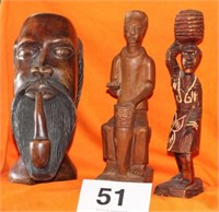 AFRICAN CARVED FIGURES