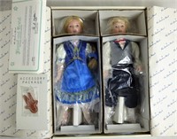Danbury Mint Hansel and Gretel Dolls. Mint in Box