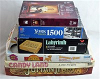 Assortment of Vintage Board Games & Puzzles