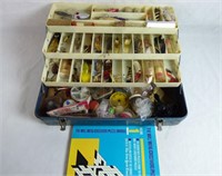 Old Pal Fishing Tackle Box with Contents
