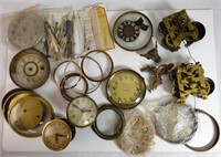 Clock Parts- Dials Movements, Hands.  Antique & Vi