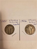 1925 &1926 Standing Liberty Quarters (2)