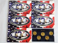 24k Gold Layered  5 Sets of US State Quarters