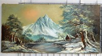St. Pierre Mountain Landscape Oil Painting