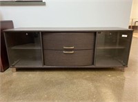 CREDENZA WITH 2 GLASS DOORS & 2 DRAWERS