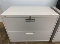 HON 2 DRAWER METAL FILE CABINET