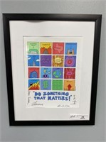 FRAMED & MATTED PRINT "DO SOMETHING THAT MATTERS!"