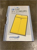 BOX OF 10" X 13" CLAMP ENVELOPES - MULTIPLE SIZES