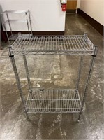 ULINE CHROME WIRE SHELVING WITH 2 SHELVES