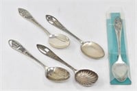 Sterling Silver Souvenir Spoons - Yellowstone,
