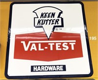 KEEN KUTTER VAL-TEST sign