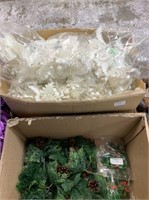 (3 BOXES) FLORAL PICKS - GREENS WITH PINE CONES,