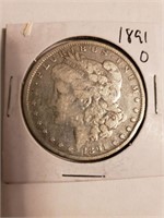 1891 O Morgan Silver Dollar XF