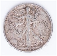 Coin 1920-P Walking Liberty Half Dollar