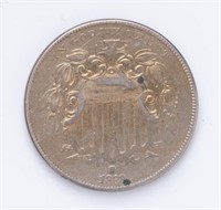 Coin 1869 United States Shield Nickel
