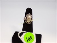 Sterling Shell ring size 5