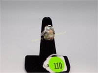 Sterling shell ring size 4