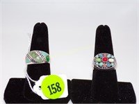 2-925 Turquoise ring size 8