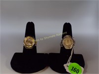 2- Watch Rings adjustable size 8