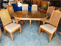Gibbard walnut table & 6 chair