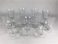Set of Crystal Wine Glasses in Case