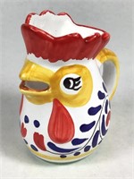 Italy Deruta Dip A Mano Handmade Rooster Pitcher