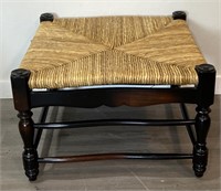 NICE Rattan and Wood Ottoman