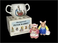 Wedgwood Child’s Cup and SP Shakers