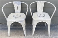 Farmhouse Chic Metal Chairs