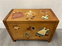 Wooden Doll Trunk