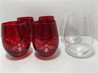 Etched Glass Tumblers